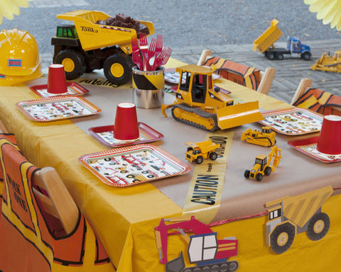 Digger and construction party