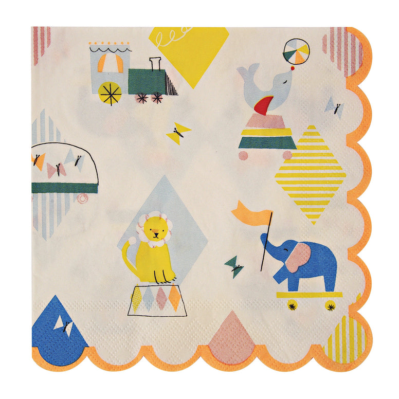 Silly Circus Napkins