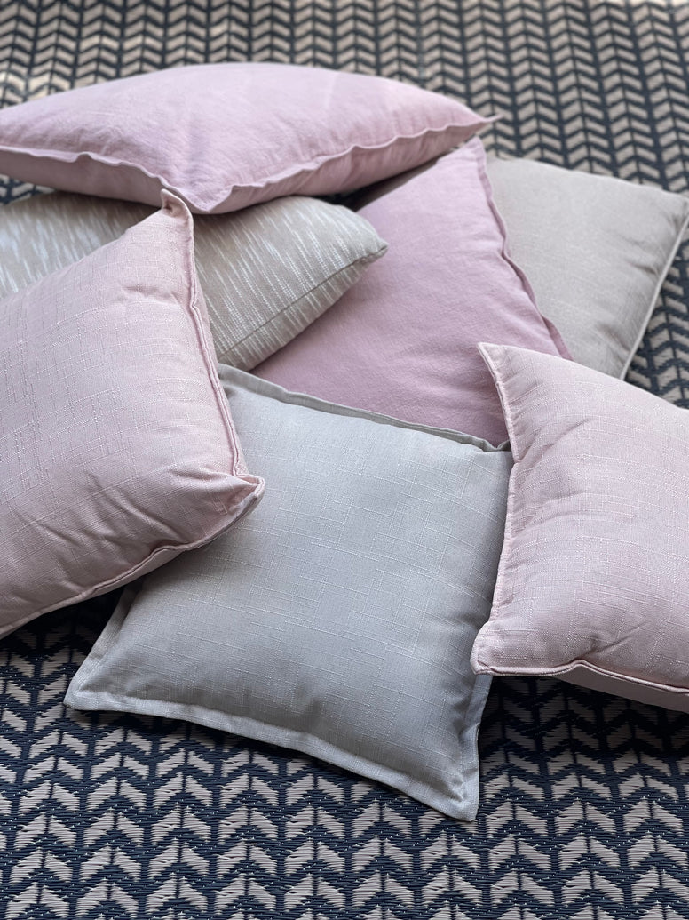 Shades of Pink/Cream/Beige Cushions (For Hire)