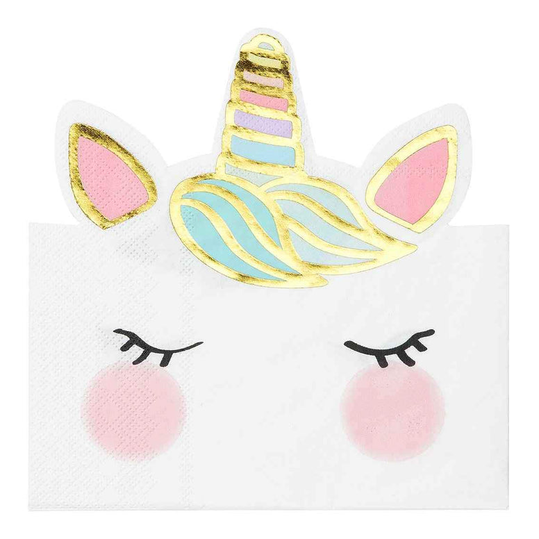 We Heart Unicorns Face Napkins
