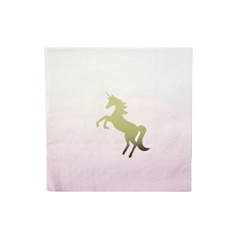 We Heart Unicorns Cocktail Napkins
