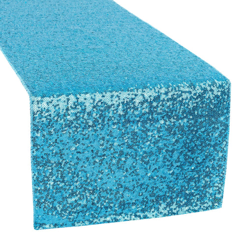Blue Sequin Table Runner (For Hire)